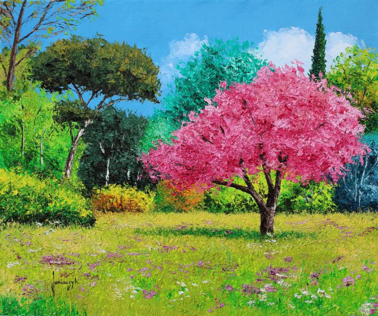 Sunny spring day painting 46x55 cm