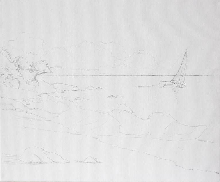 seaside sketch.