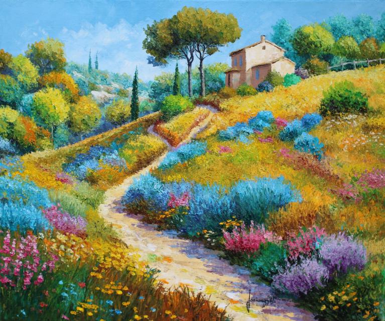 At the crossroads  46x55 cm