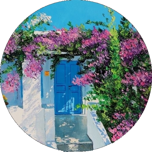 "Santorini painting"