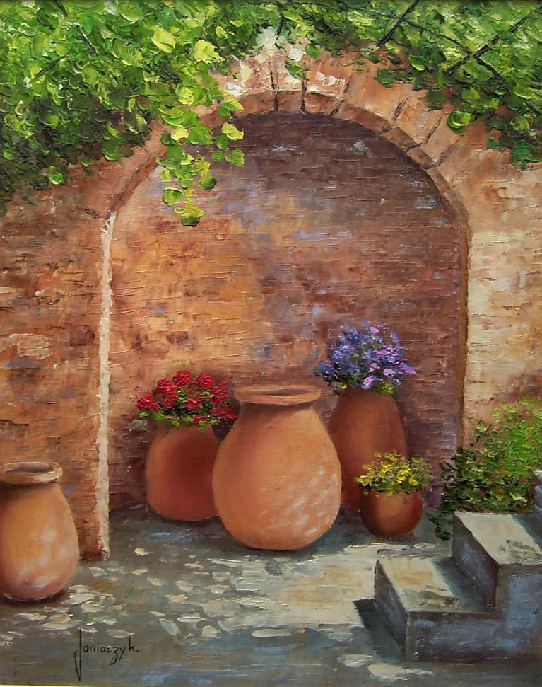 Provencal potteries painting
