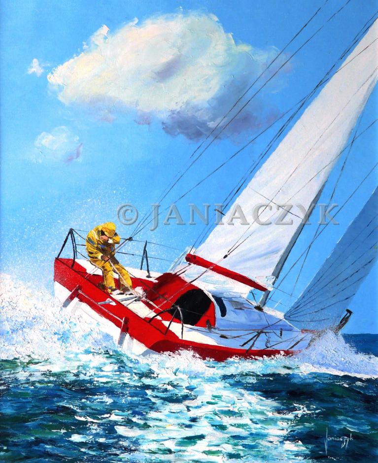 Regatta painting 61x50 cm