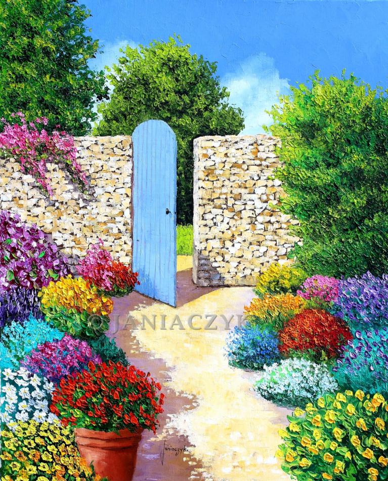 Secret garden  painting 60x50 cm