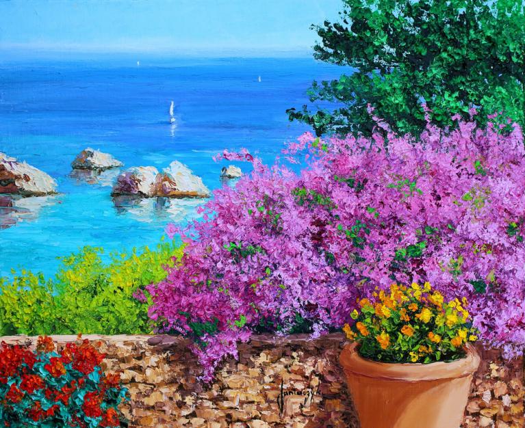 Sicilian bougainvillea 37.8x46 cm