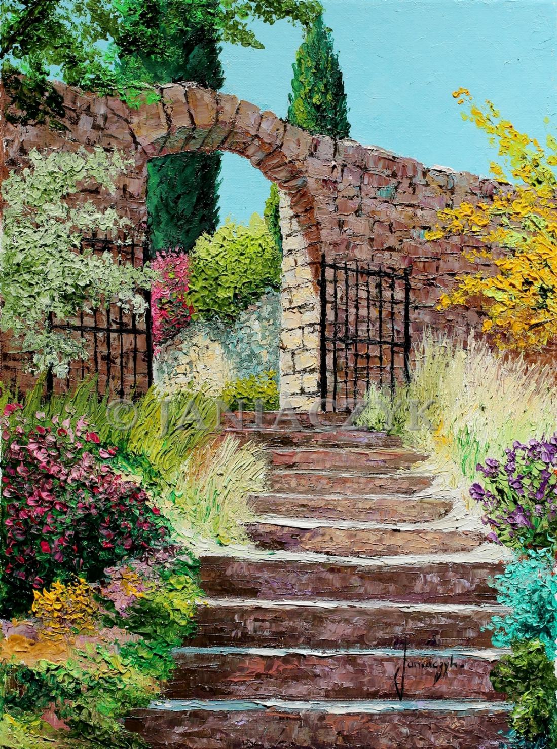 Stairs to the garden