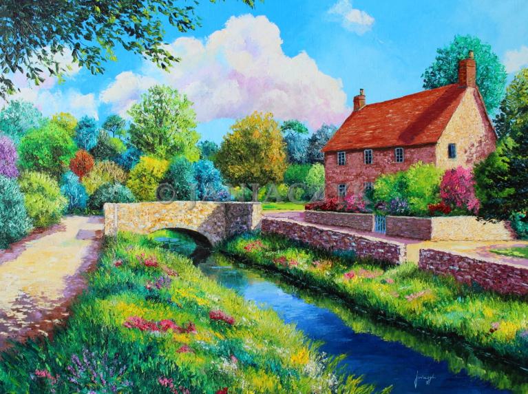 The stone bridge 73x92 cm