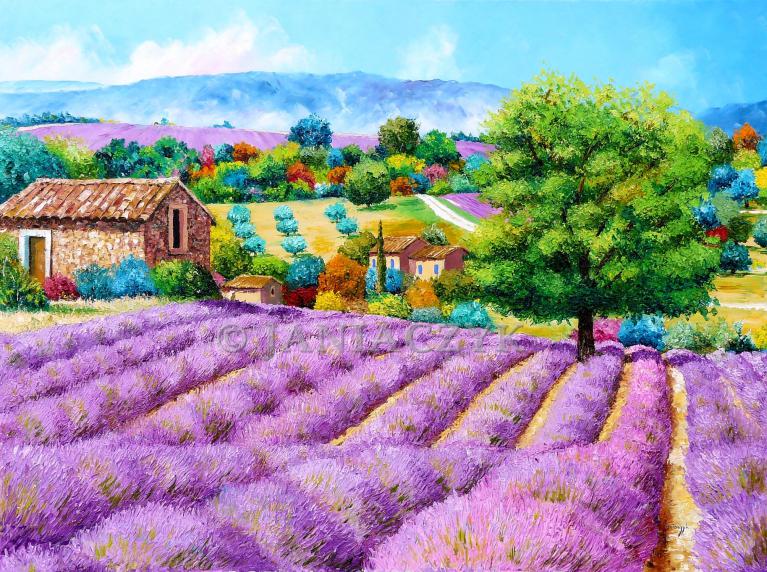 Waves of lavender 65x50 cm